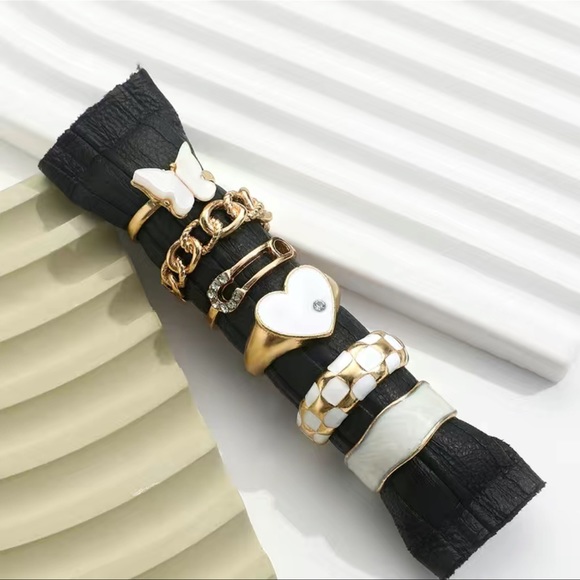 6-Piece Dainty Ring Set - Picture 2 of 7